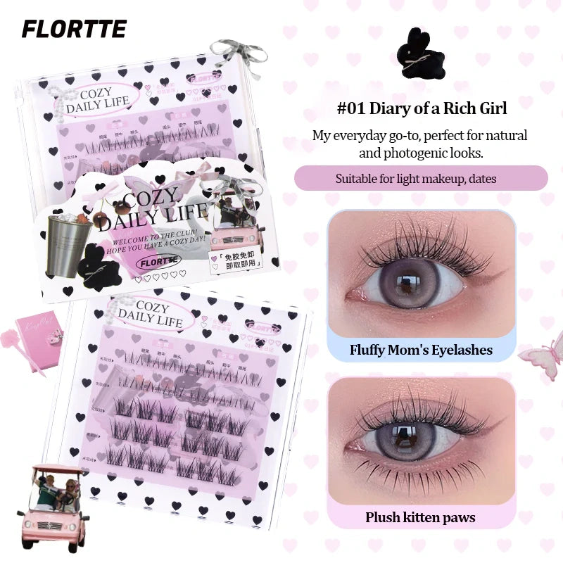 #01FLORTTE "Debutante Diary" Series Self Adhesive Eyelashes
