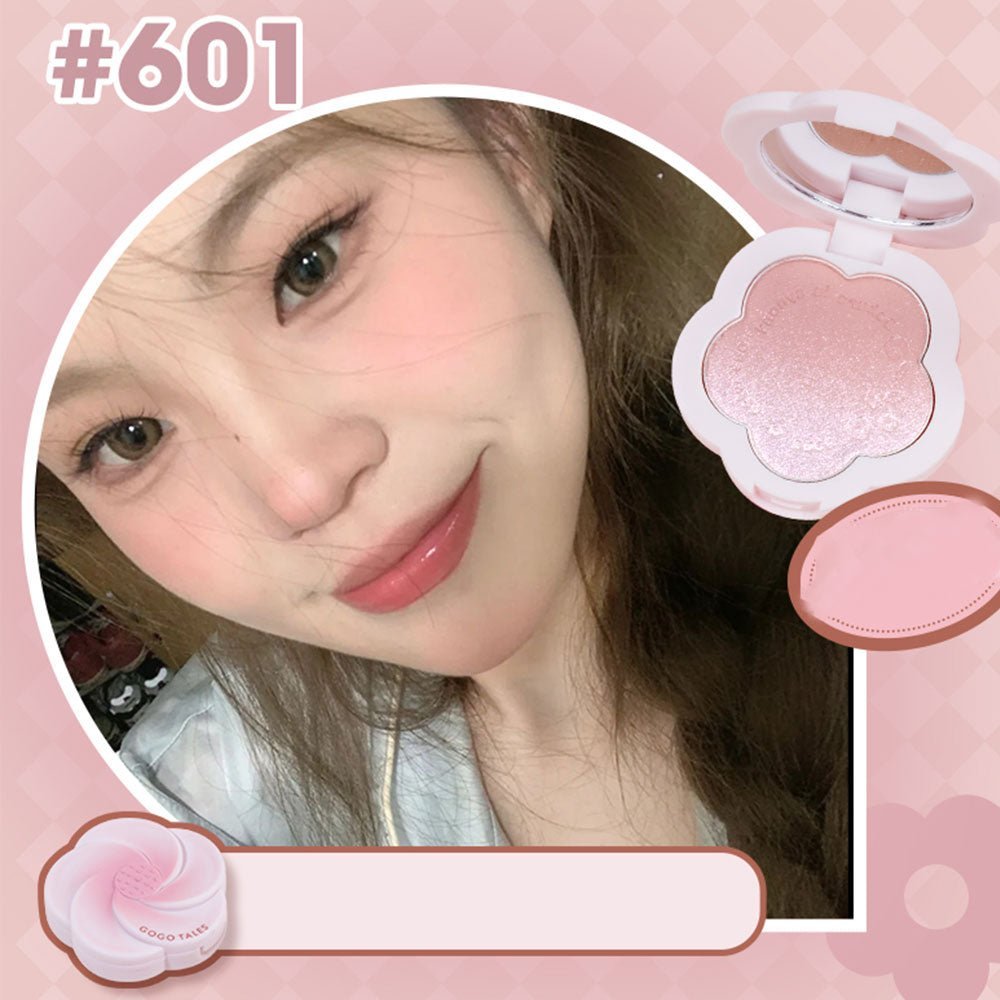 601 Pink Mist Blush Application - Fair Skin Natural Flush Look