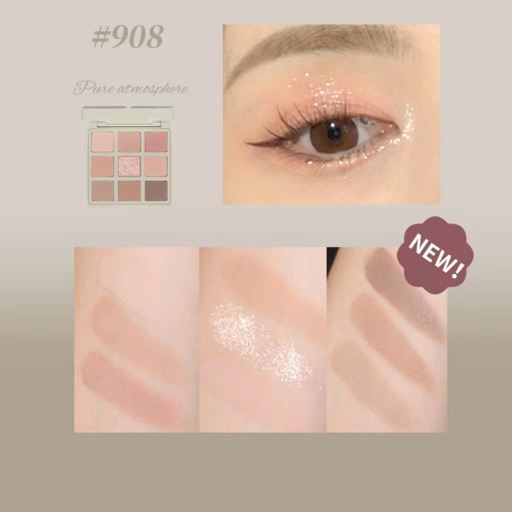 #908 Milk Tea Natural Makeup - Office-Friendly Nude Eyeshadow Style
