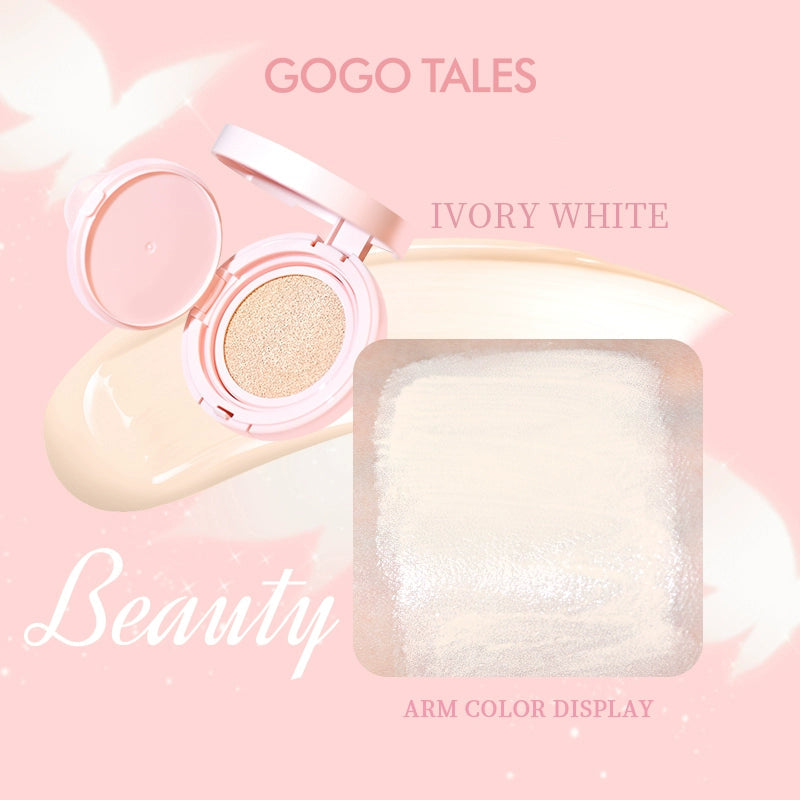 G02 Porcelain Ivory Cushion Application - Fair Complexions with Semi-Matte Finish