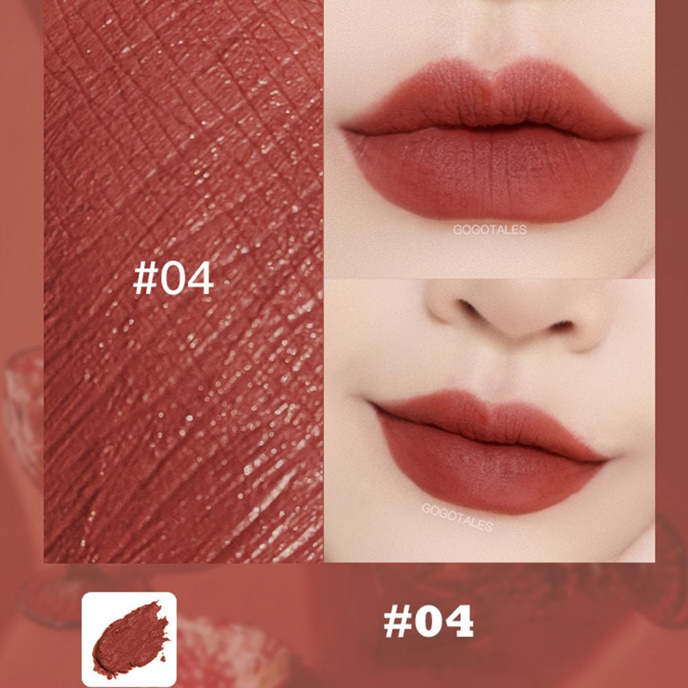 GOGOTALES #04 Brick Red Lip Swatch - Retro Matte Perfection
