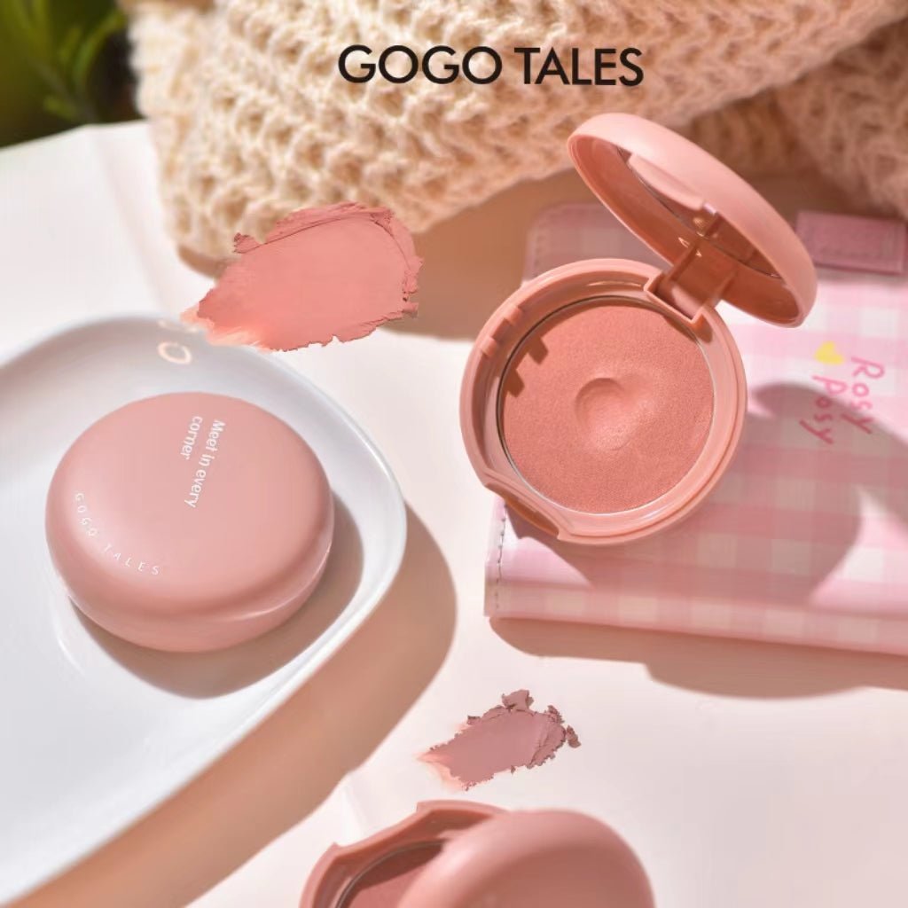 GOGOTALES 5 Blush Shades Swatches - Pink Paw to Muted Rose for Anime & K-Beauty Makeup