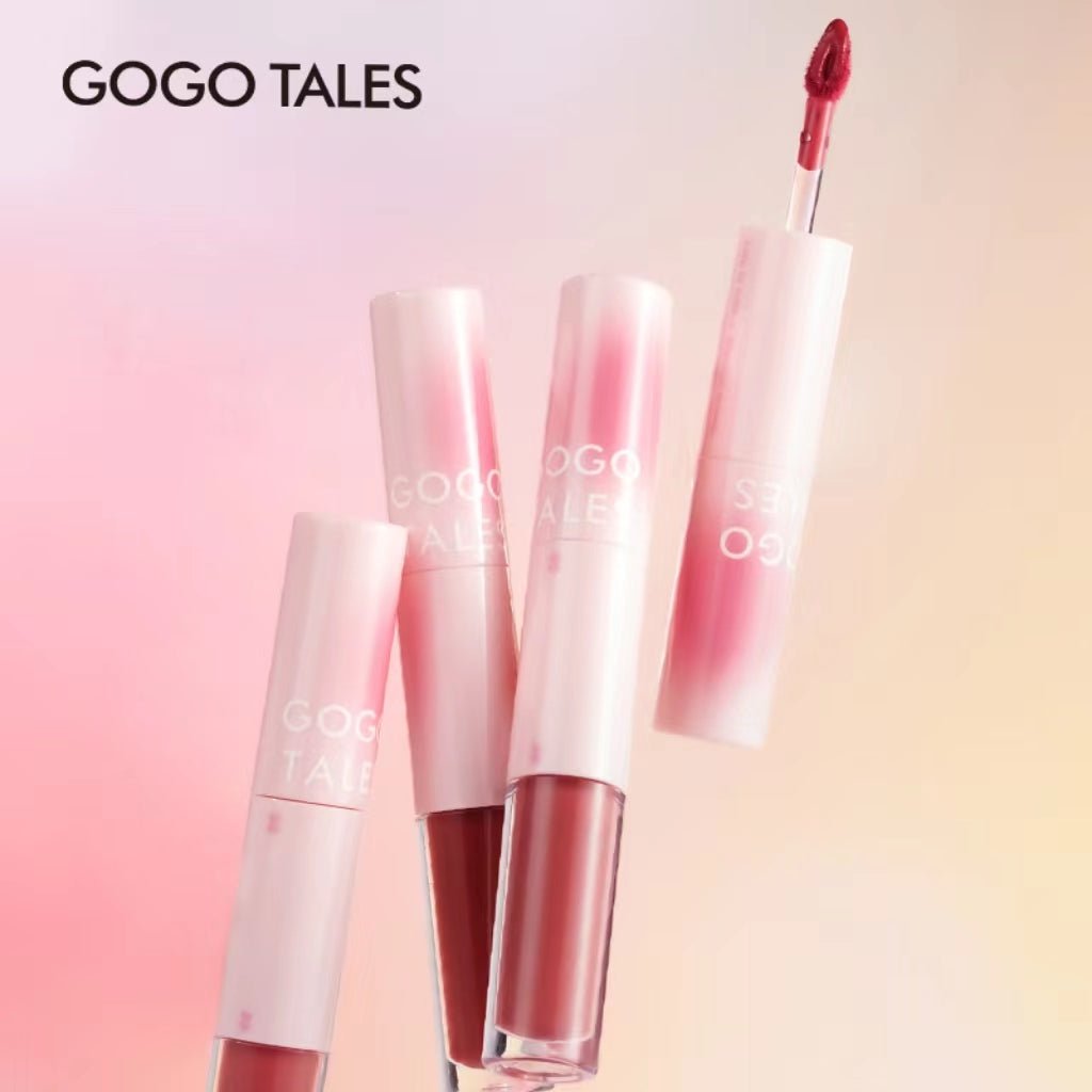 GOGOTALES 6 Lip Gloss Shades Swatches - Nude Beige to Cherry Red Color Range for Day to Night Looks