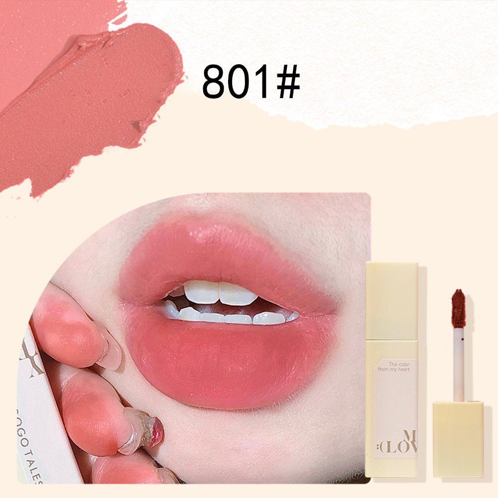 GOGOTALES 801# Light Peach Velvet Matte Lipstick Swatch