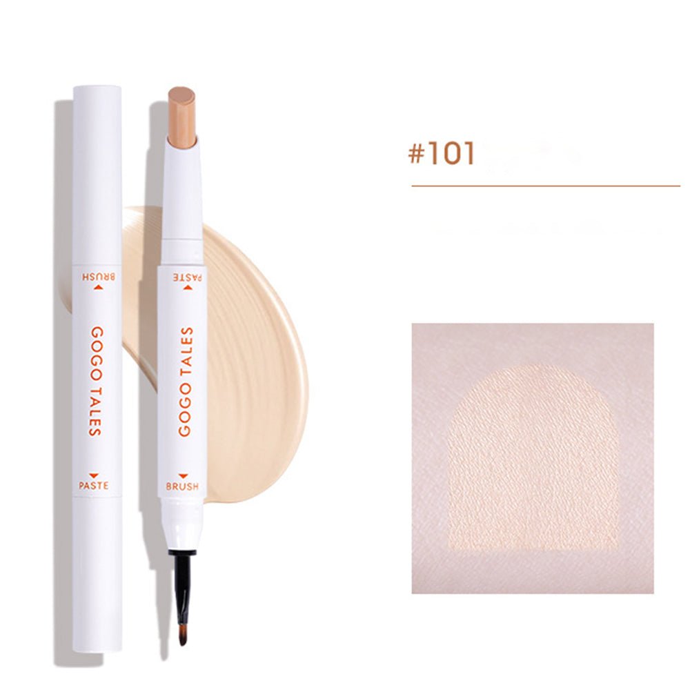 GOGOTALES Double-ended Concealer Pencil and color card for shade #101 Ivory White.