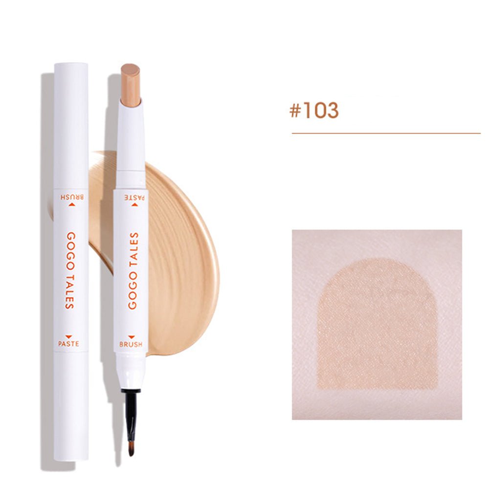GOGOTALES Double-ended Concealer Pencil and color card for shade #103 Deep Natural.
