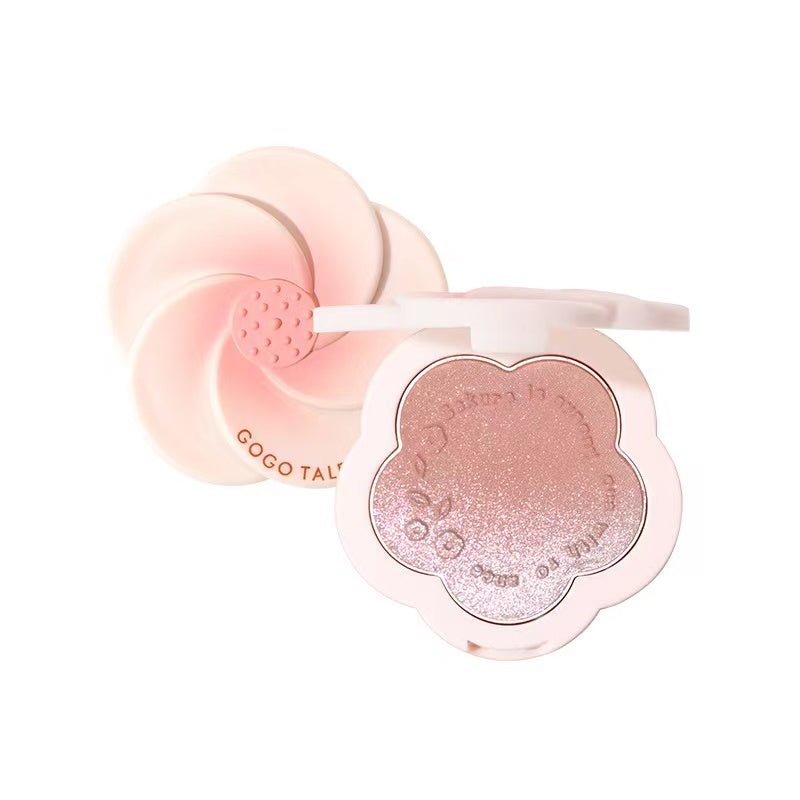 GOGOTALES Flower-shaped Blush Palette - 6 Gradient Shimmer Shades