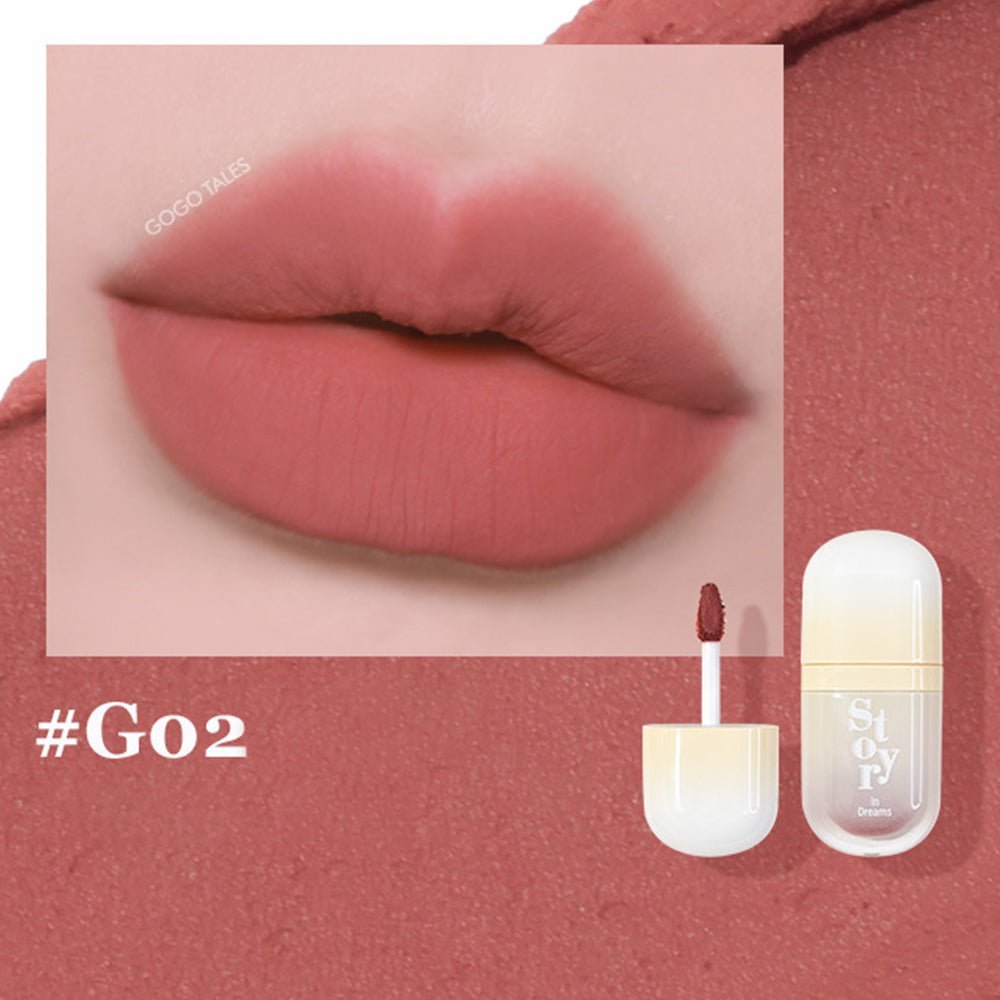 GOGOTALES G02 Blushing Dahlia lipstick & card.