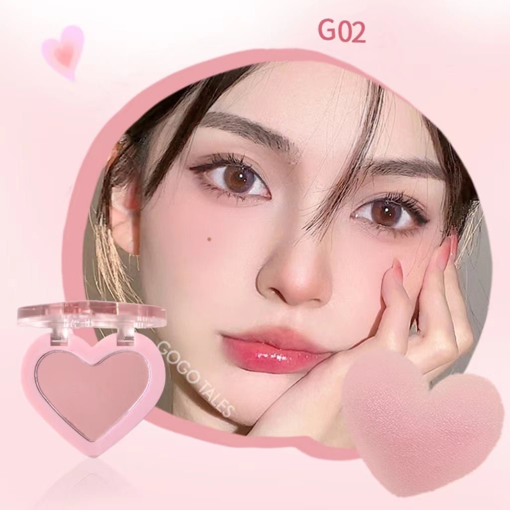 GOGOTALES G02 Peach Bounce Blush - Vibrant Coral Cheeks with Anime Gradient Effect