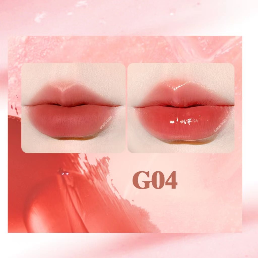 GOGOTALES G04 Red Bean Cake Lip Gloss - Rosy Mauve Lips for Office Makeup