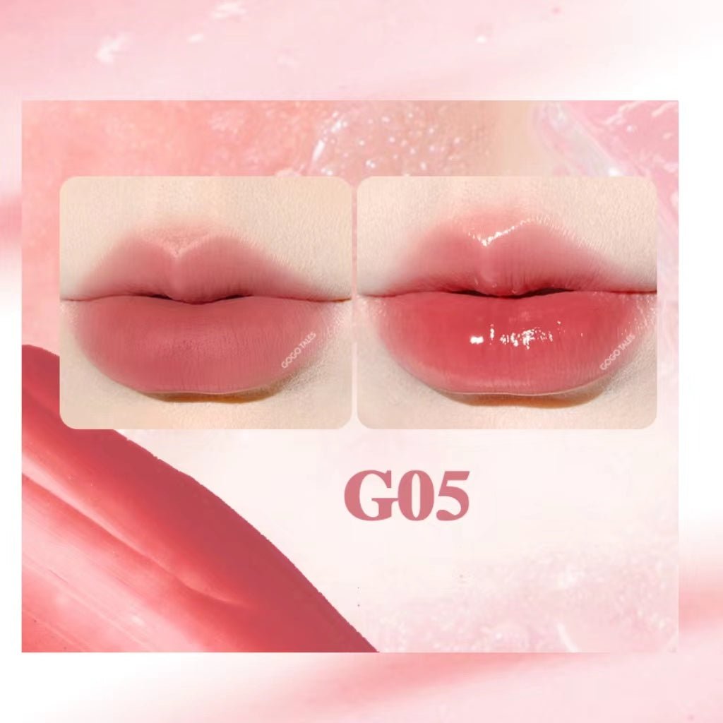 GOGOTALES G05 Pink Paw Lip Gloss - Bubblegum Pink Lips with Glassy Shine