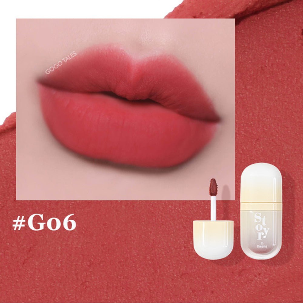 GOGOTALES G06 Crimson Velvet lip swatch.