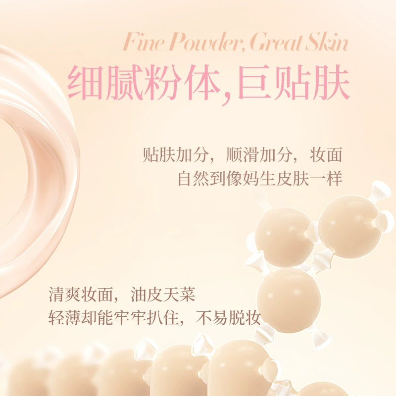 GOGOTALES Second Skin Cushion Foundation - Ultra-Fine Powder with Oil-Control & 12H Natural Matte Finish