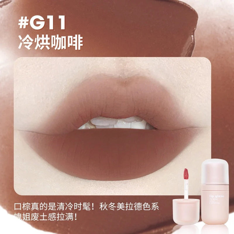 GOGO TALES G11 Coffee Bean lip swatch.