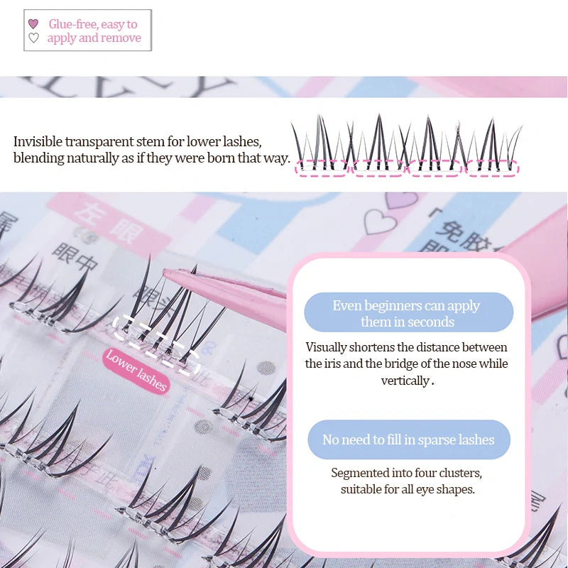 Glue-free, easy to
apply and remove