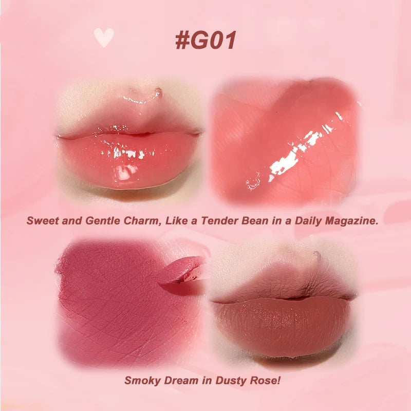 Gogotales Cloud Sensation Duo Lip Cream - G01 Smoky Dream in Dusty Rose!