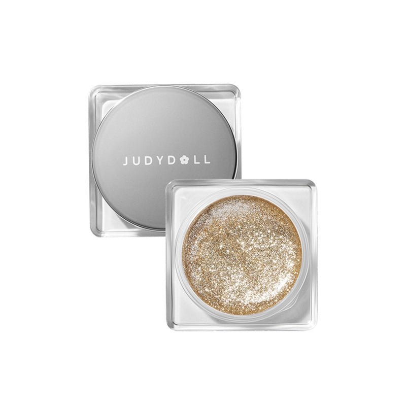 JUDYDOLL Glitter Gel Eyeshadow Jar - Creamy Hypoallergenic Formula with 4 Shades