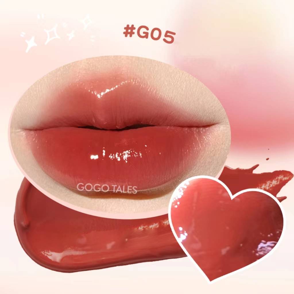 OGOTALES Caramel Jelly Lip Gloss G05 - Brown Sugar Glitter Lip Jelly