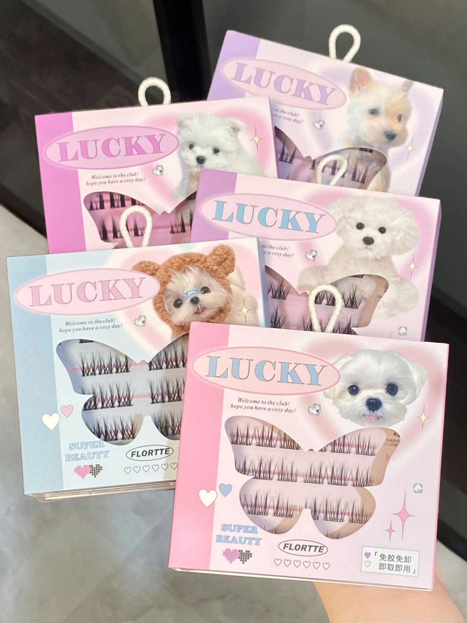 Flortte I Am Super Beauty Glue - free Segmented False Eyelashes - GOGOTALES假睫毛