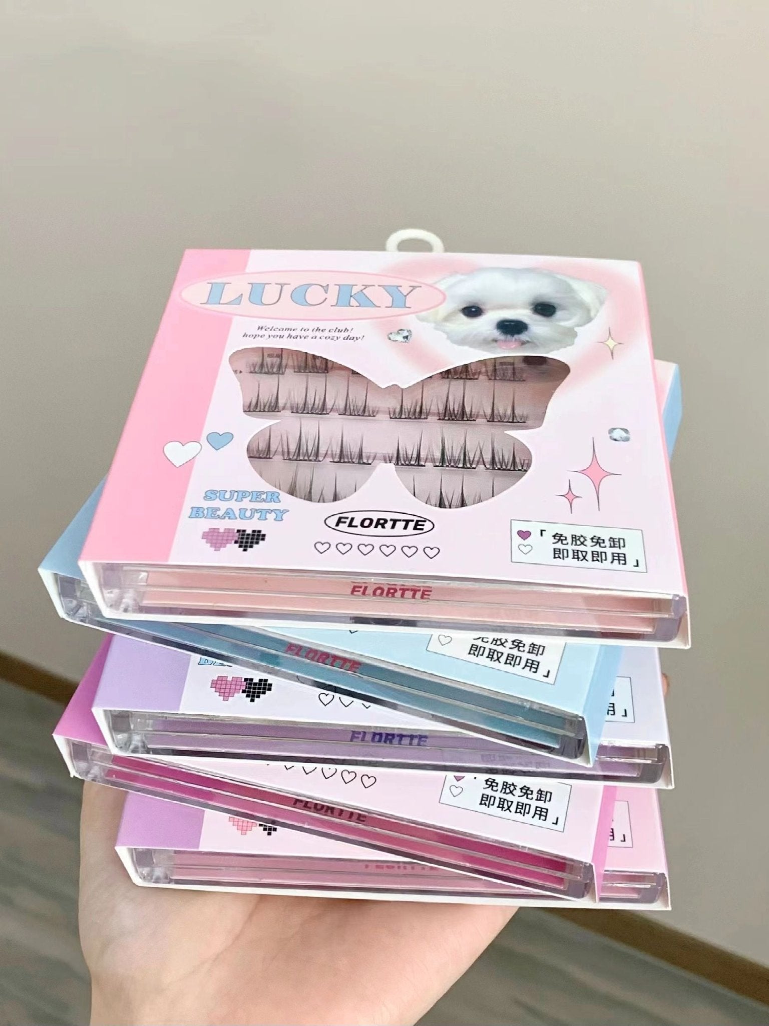 Flortte I Am Super Beauty Glue - free Segmented False Eyelashes - GOGOTALES假睫毛