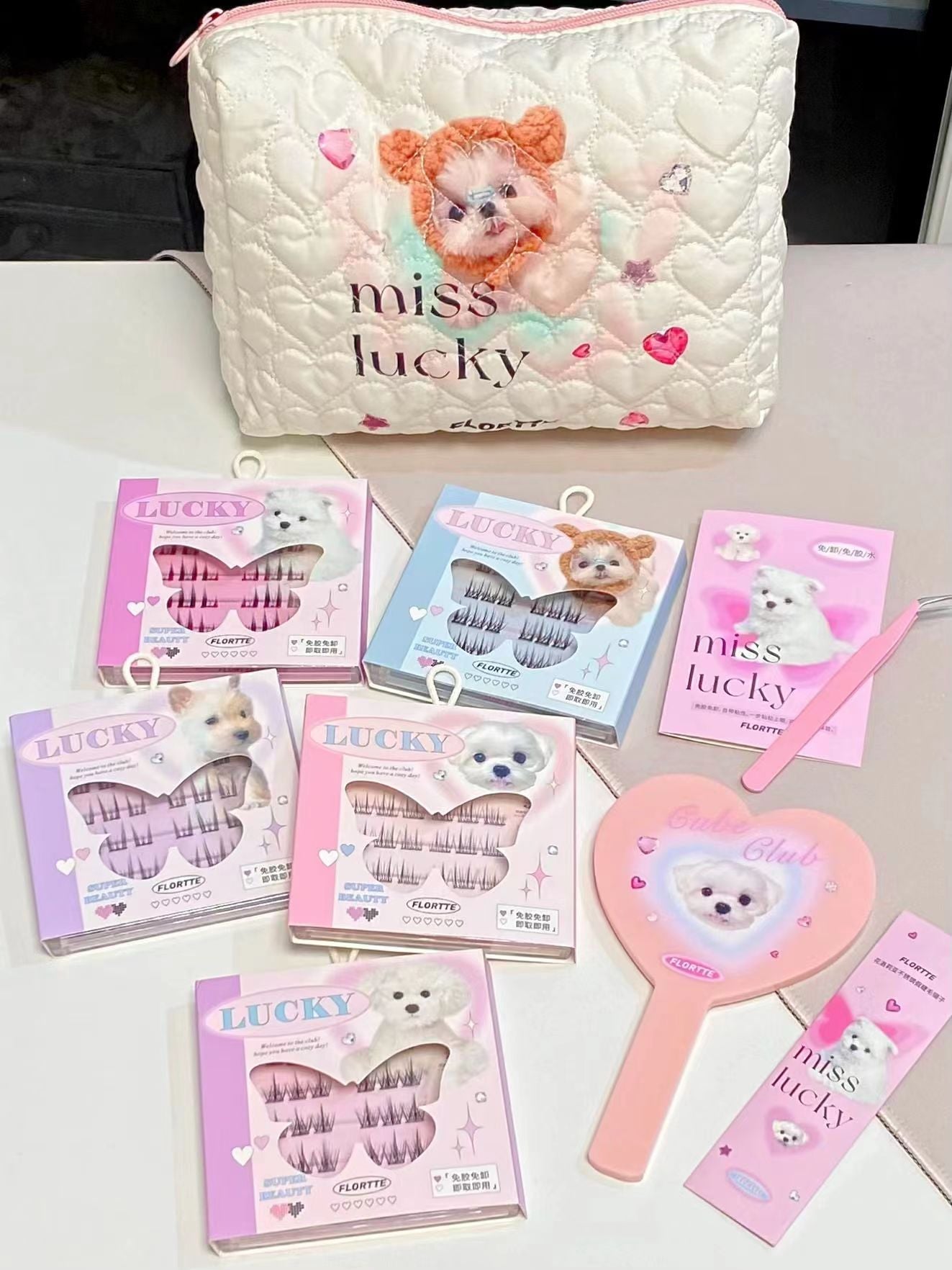 Flortte I Am Super Beauty Glue - free Segmented False Eyelashes - GOGOTALES假睫毛