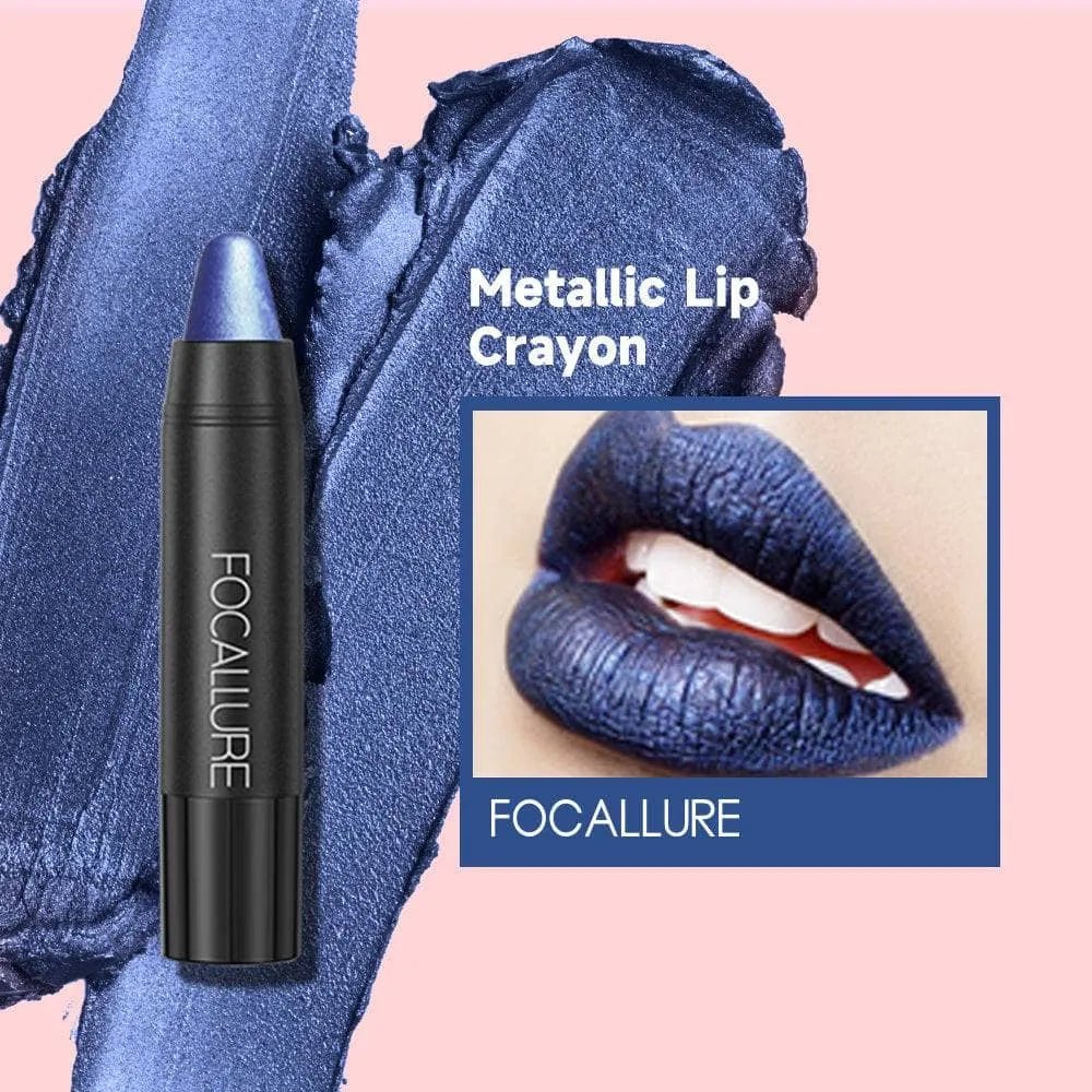 FOCALLURE Metallic Lip Crayon - GOGOTALES口红