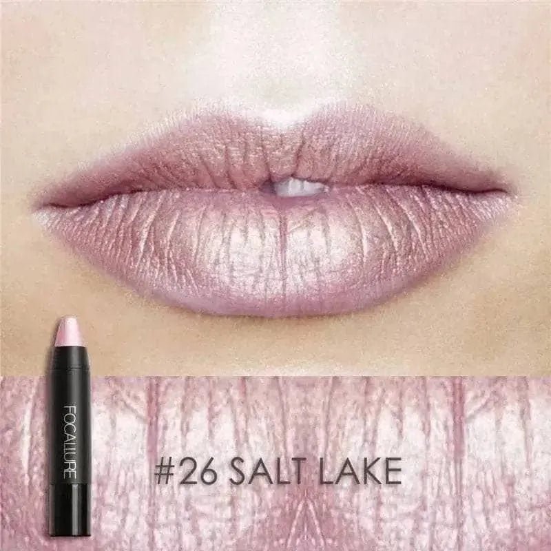 FOCALLURE Metallic Lip Crayon - GOGOTALES口红