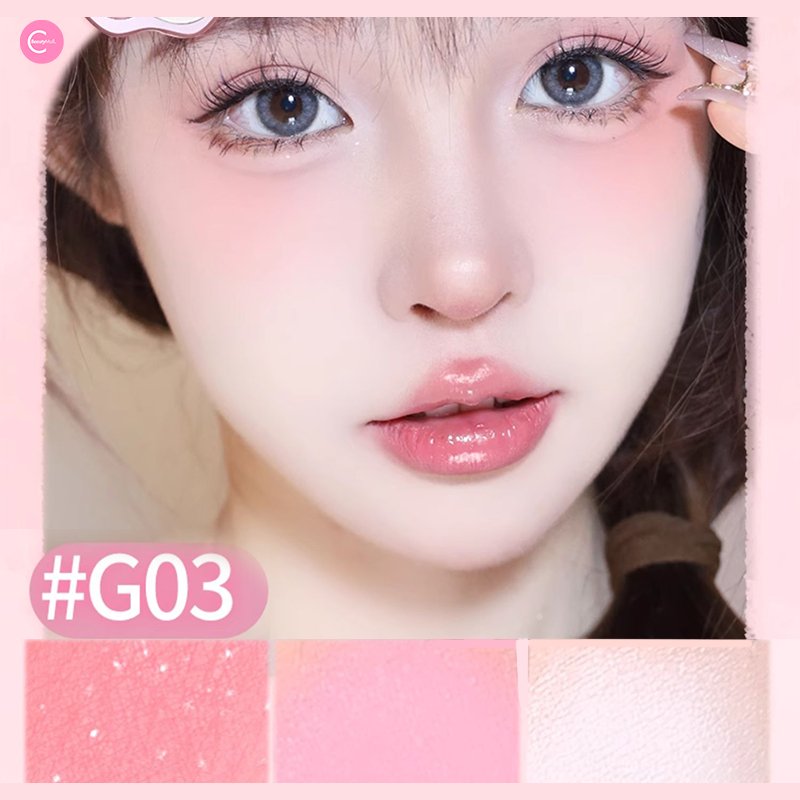 GOGOTALES Blush & Highlighter 3 - in - 1 Palette - GOGOTALESBlush & Highlighter Palette