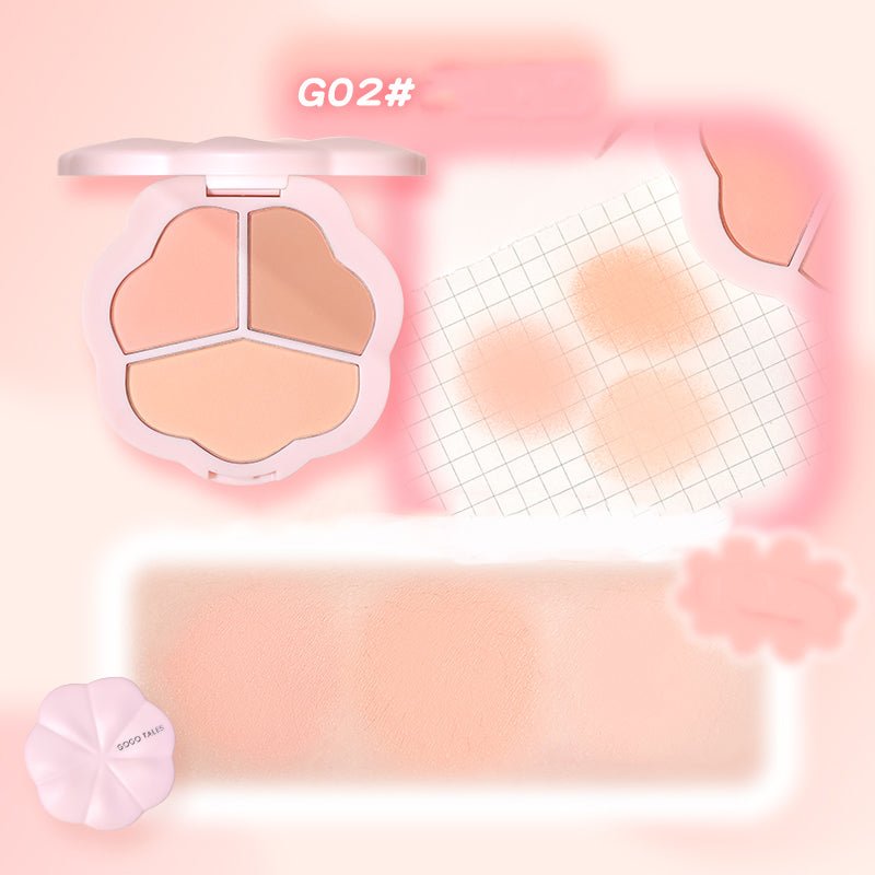Gogotales Flower Mist Trio Blush Palette - GOGOTALESBlush