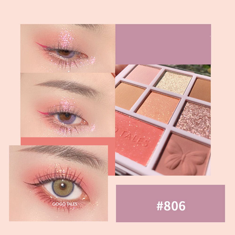 GOGOTALES Matte Glitter Portable Eyeshadow - GOGOTALES眼影