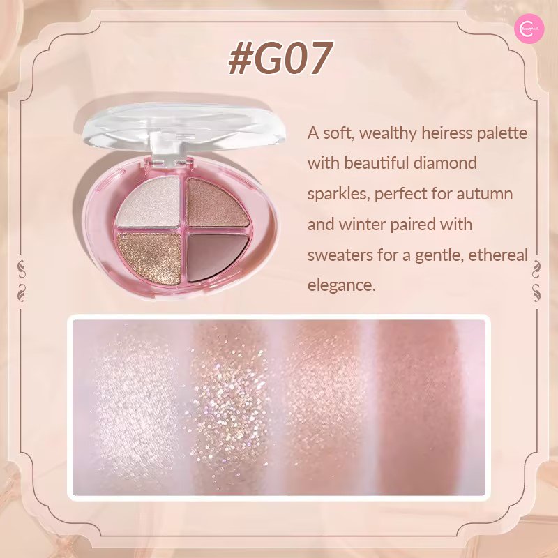 GOGOTALES Palm Treasure 4 - Shade Eyeshadow Palette - GOGOTALESEyeshadow