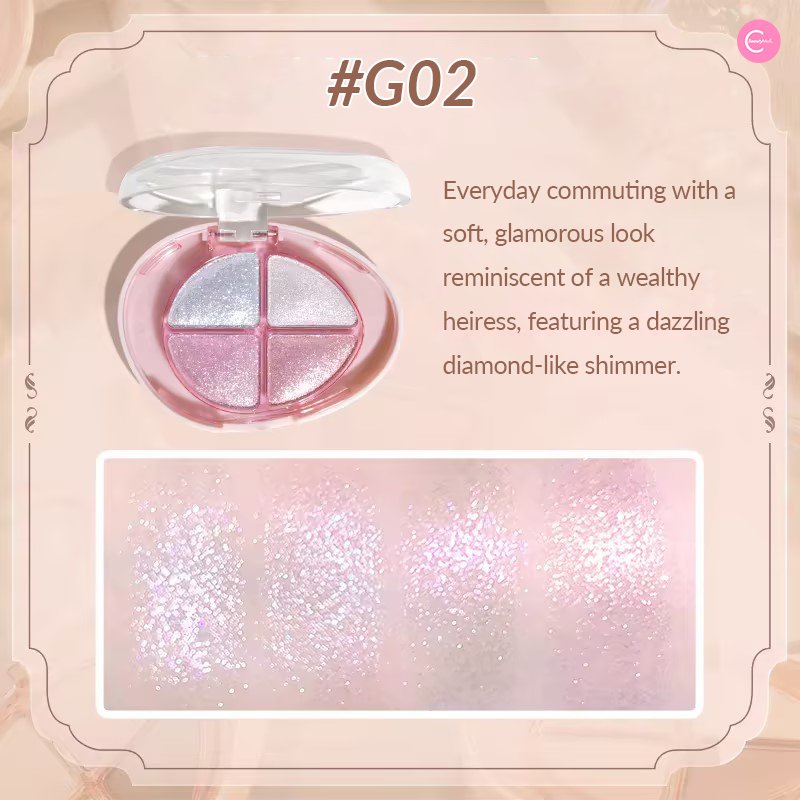 GOGOTALES Palm Treasure 4 - Shade Eyeshadow Palette - GOGOTALESEyeshadow