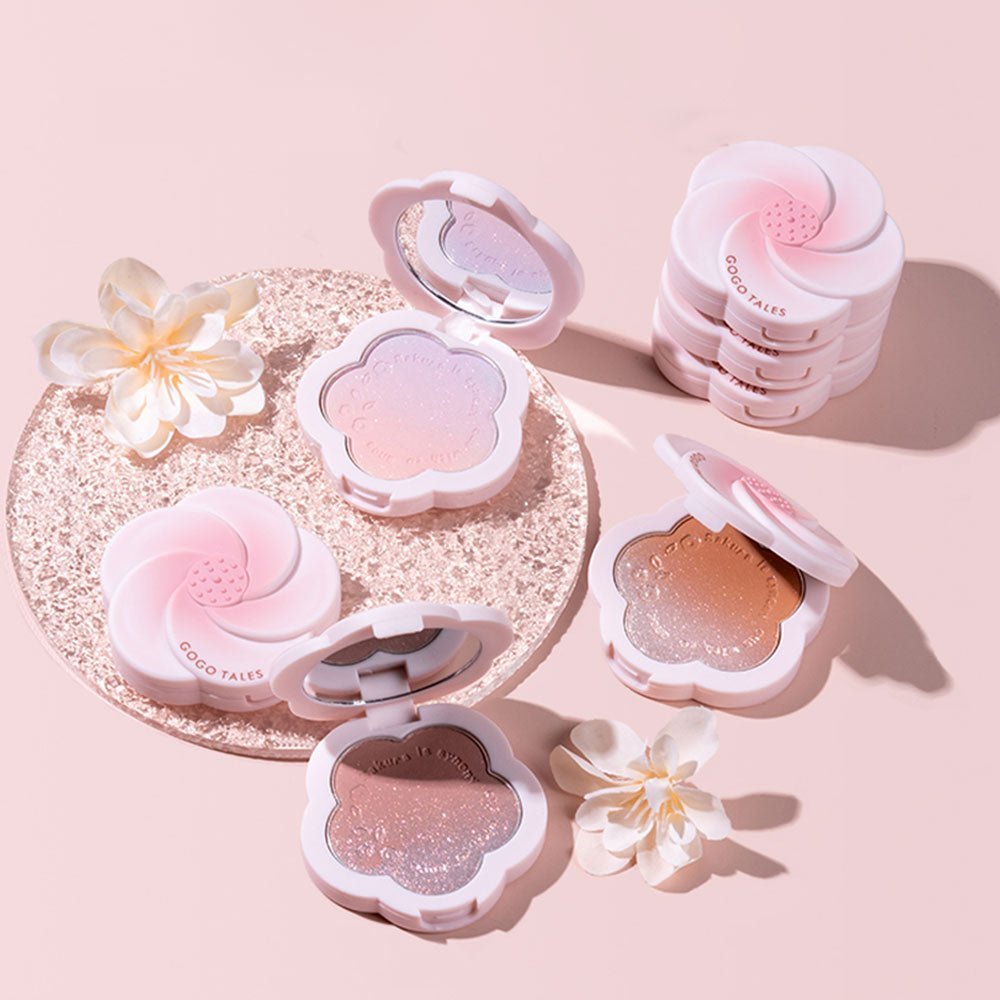 GOGOTALES Vitality Gradient Blush Beauty - Vegan Blush Palette Packaging - Cruelty-free Makeup Case