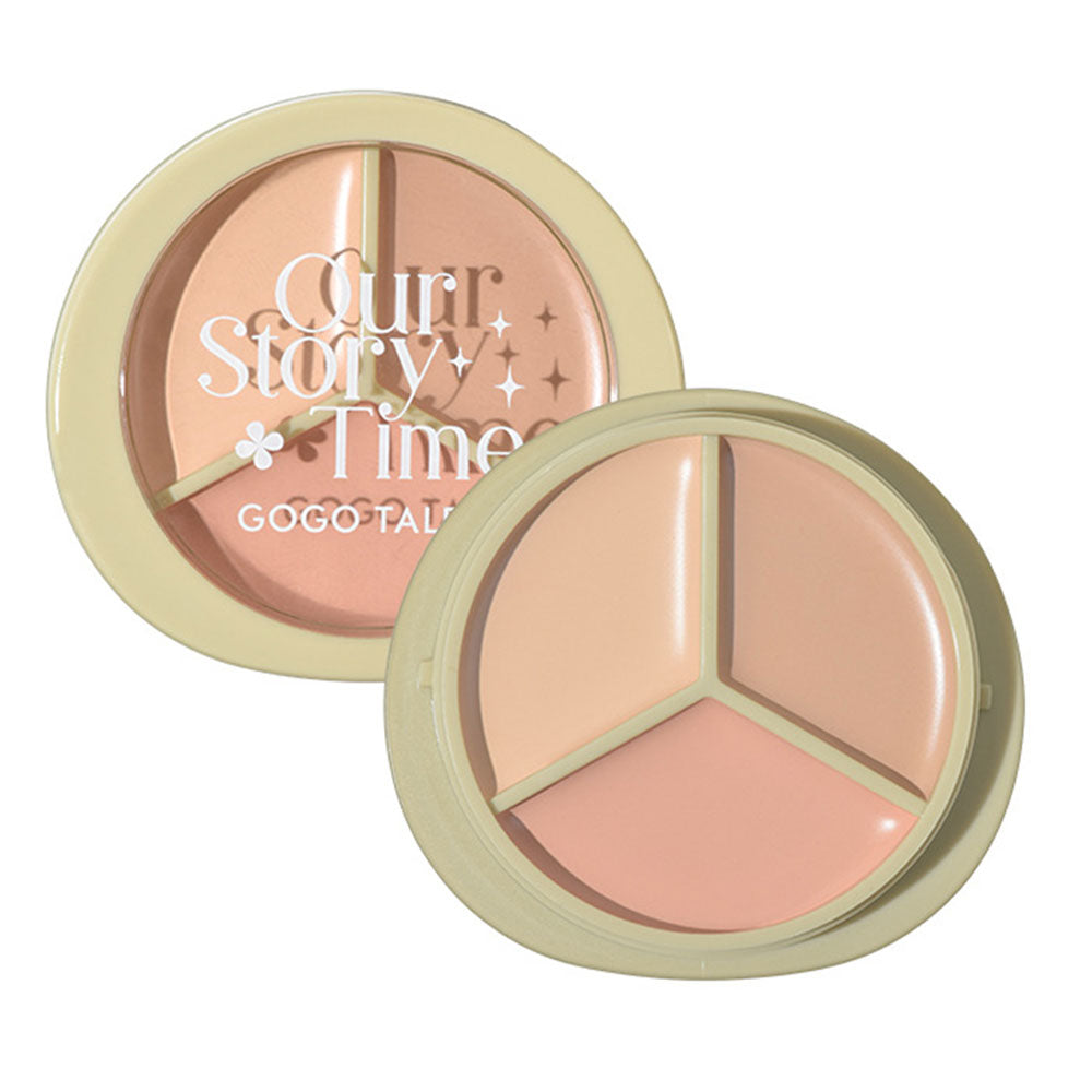 GOGOTALES Three-color Palette Facial Concealer