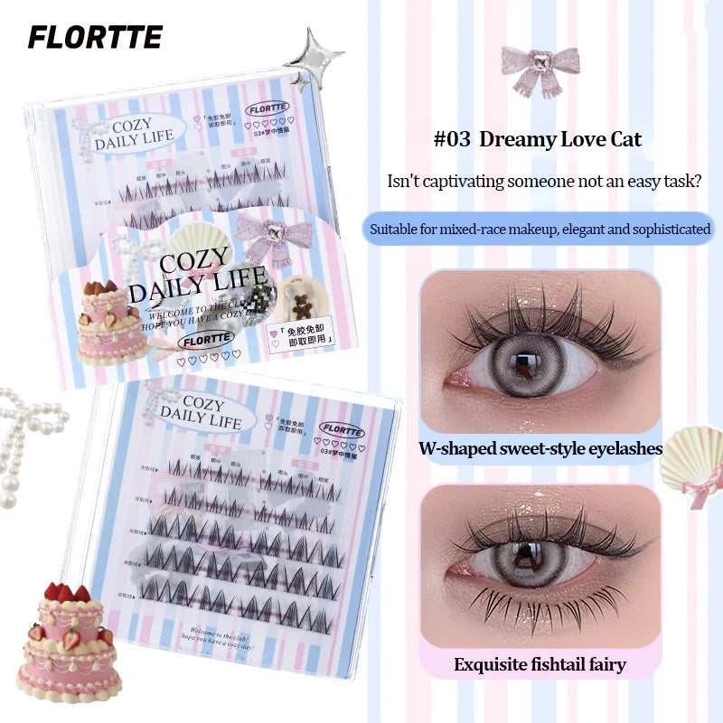 #03 Dreamy Love Cat self adhesive eyelashes