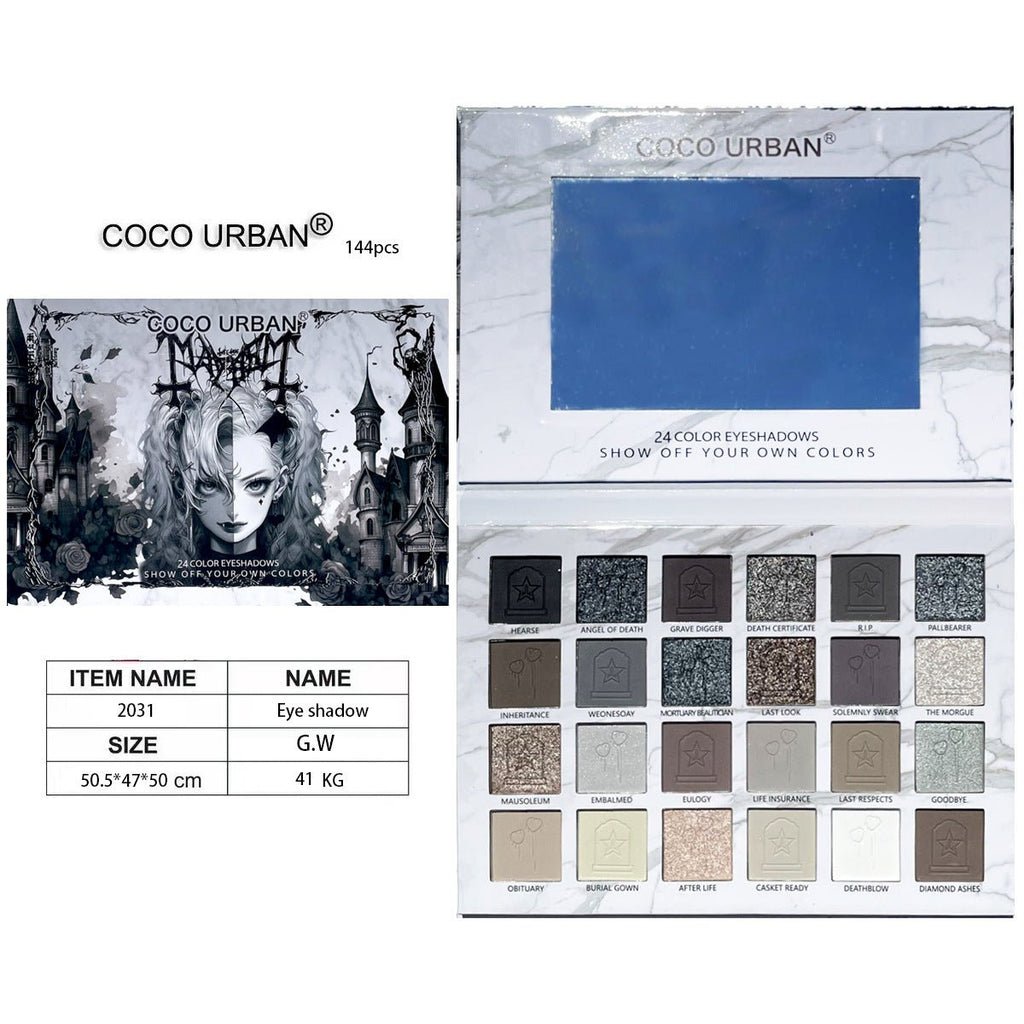 COCO URBAN Halloween 24 - color eyeshadow palette - GOGOTALES眼影