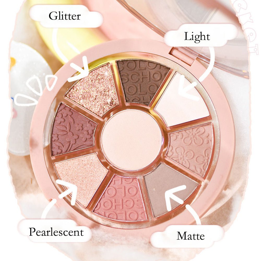 COLOR SCHOOL Pearlescent Eyeshadow Palette - GOGOTALES眼影