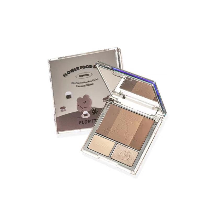 FLORTTE Blossom Food Bear Contour Palette - GOGOTALES眼影