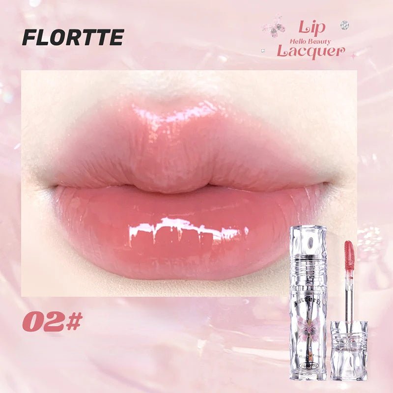 Flortte Butterfly Hello Beauty Lip Lacquer - GOGOTALES口红