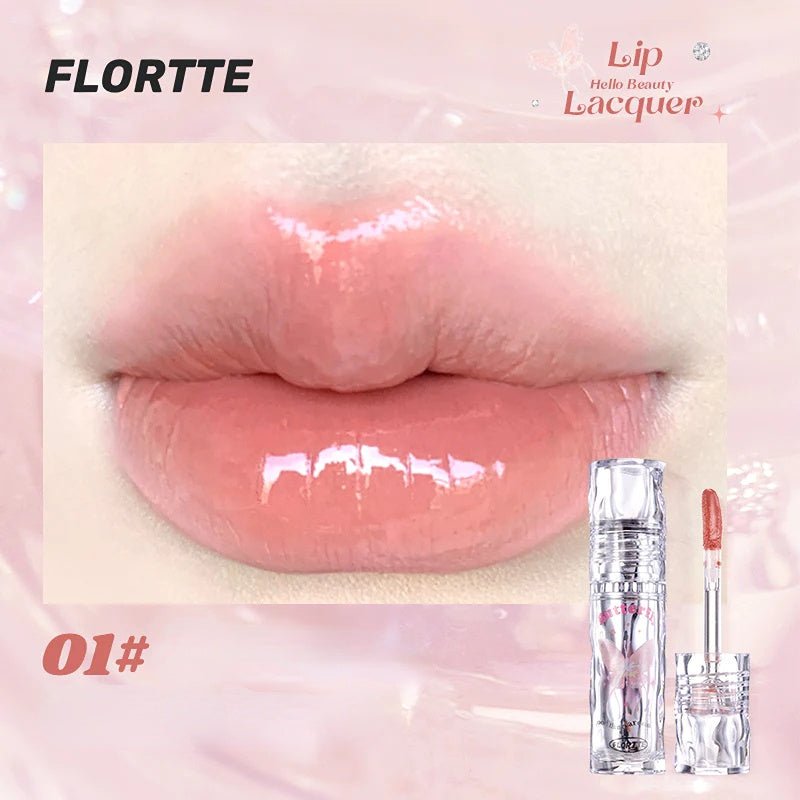 Flortte Butterfly Hello Beauty Lip Lacquer - GOGOTALES口红