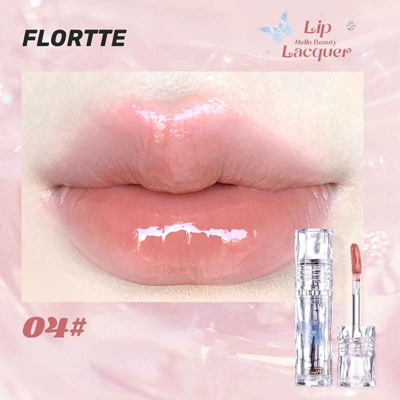 Flortte Butterfly Hello Beauty Lip Lacquer - GOGOTALES口红