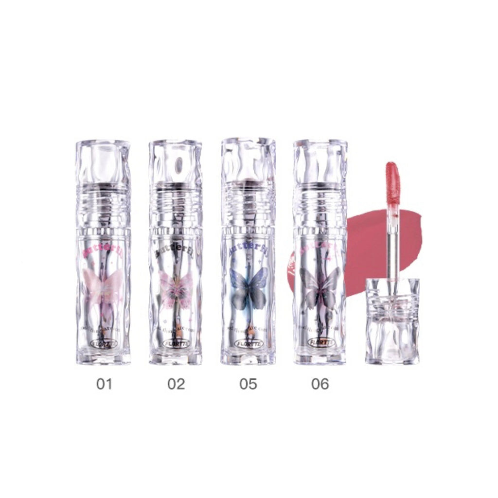 Flortte Butterfly Hello Beauty Lip Lacquer - GOGOTALES口红