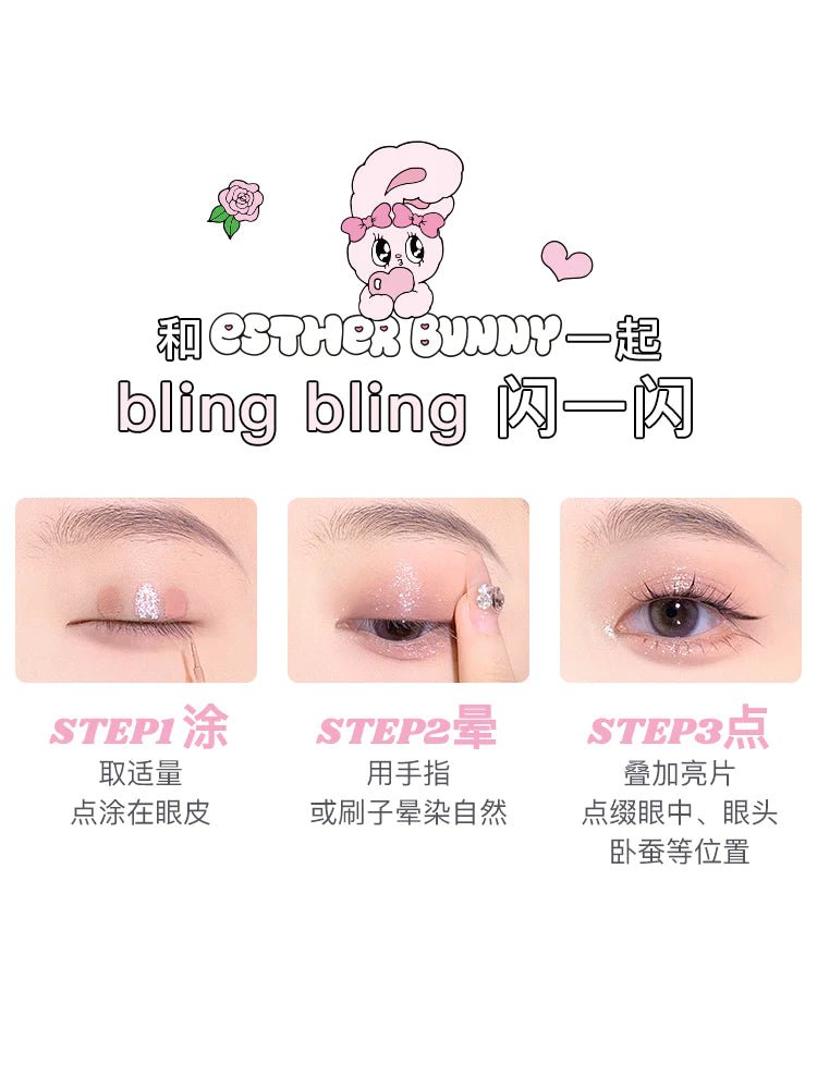 Flortte Esther Bunny Liquid Eyeshadow - GOGOTALES眼影