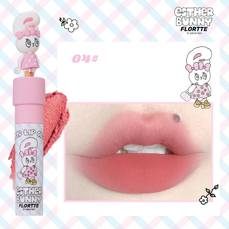 Flortte Esther Bunny Matte Lip Gloss - GOGOTALES口红