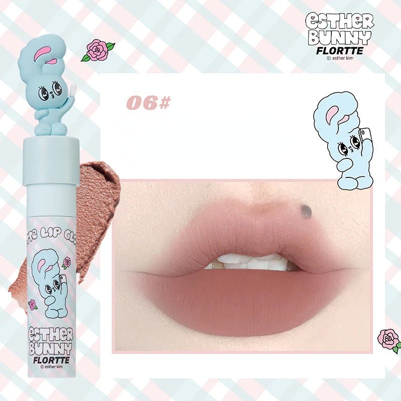 Flortte Esther Bunny Matte Lip Gloss - GOGOTALES口红