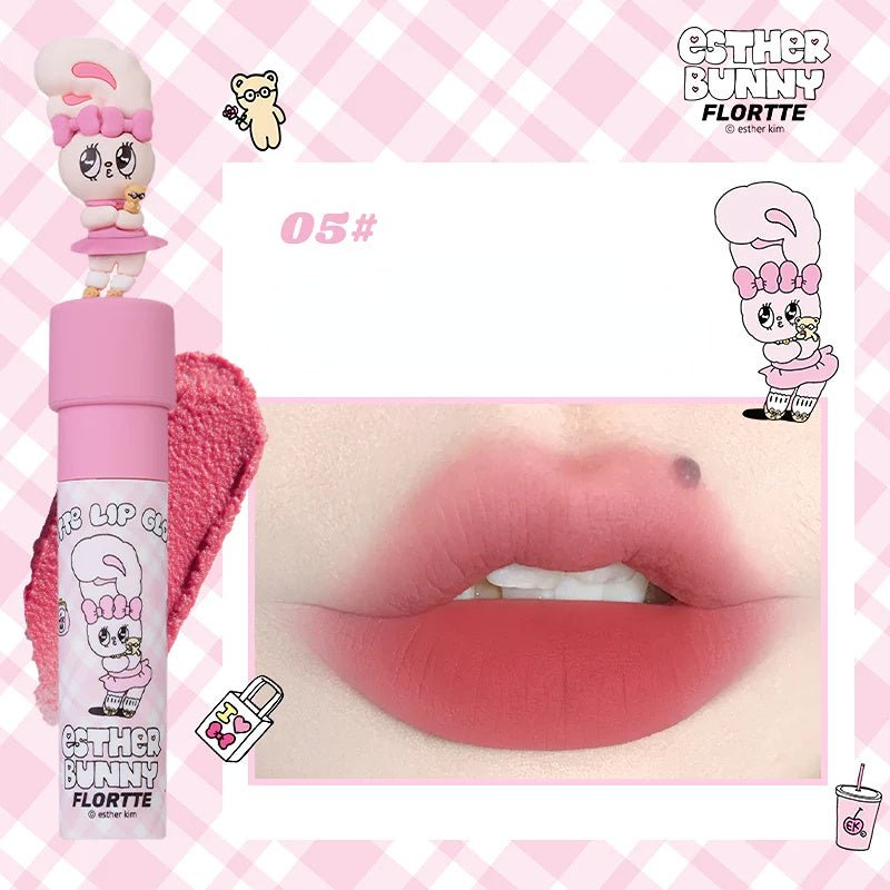 Flortte Esther Bunny Matte Lip Gloss - GOGOTALES口红