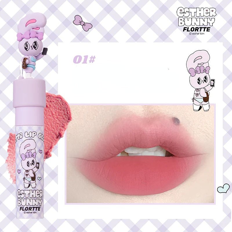 Flortte Esther Bunny Matte Lip Gloss - GOGOTALES口红