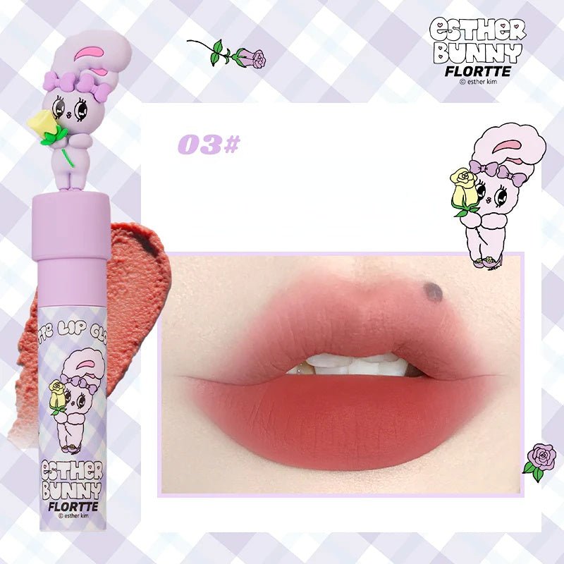 Flortte Esther Bunny Matte Lip Gloss - GOGOTALES口红