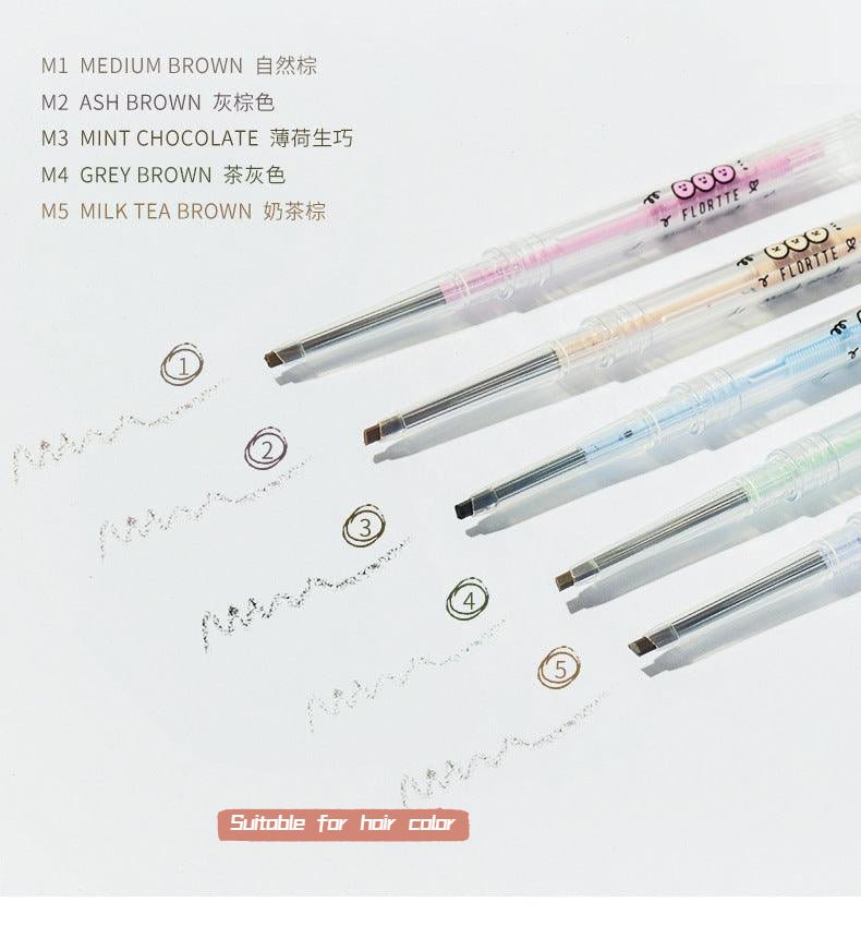 FLORTTE Eyebrow Mood Ingtitute Fine Brow Pencil - GOGOTALES眉笔