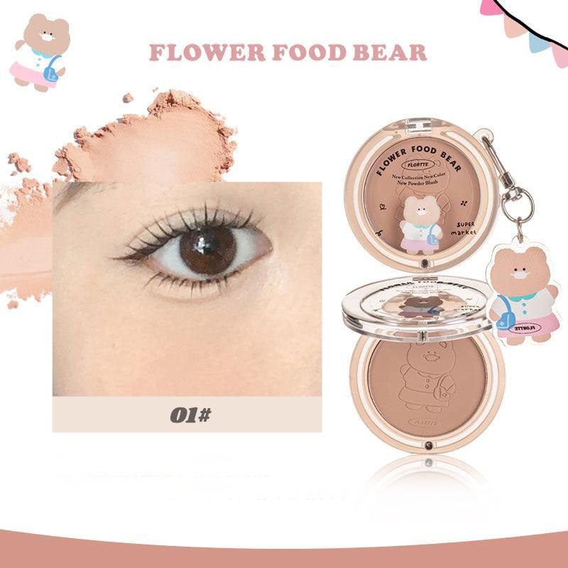 FLORTTE Flower Bear Blush Powder - GOGOTALES腮红